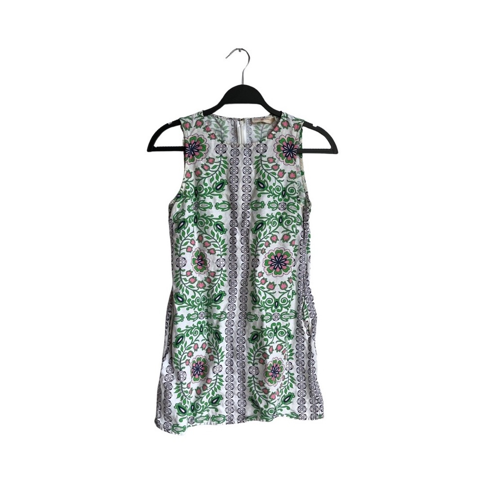 Tory Burch paisley hippie sleeveless mini dress size XS